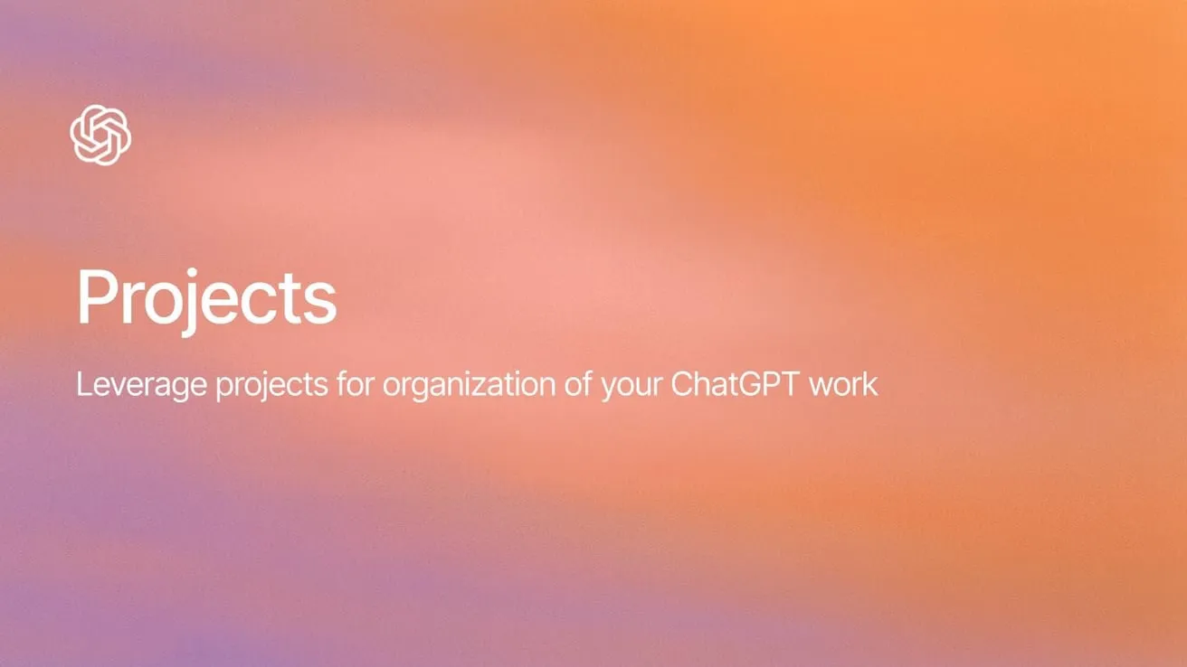ChatGptプロジェクトは無料です：仕事を整理し、自信を持ってチャットを分割します