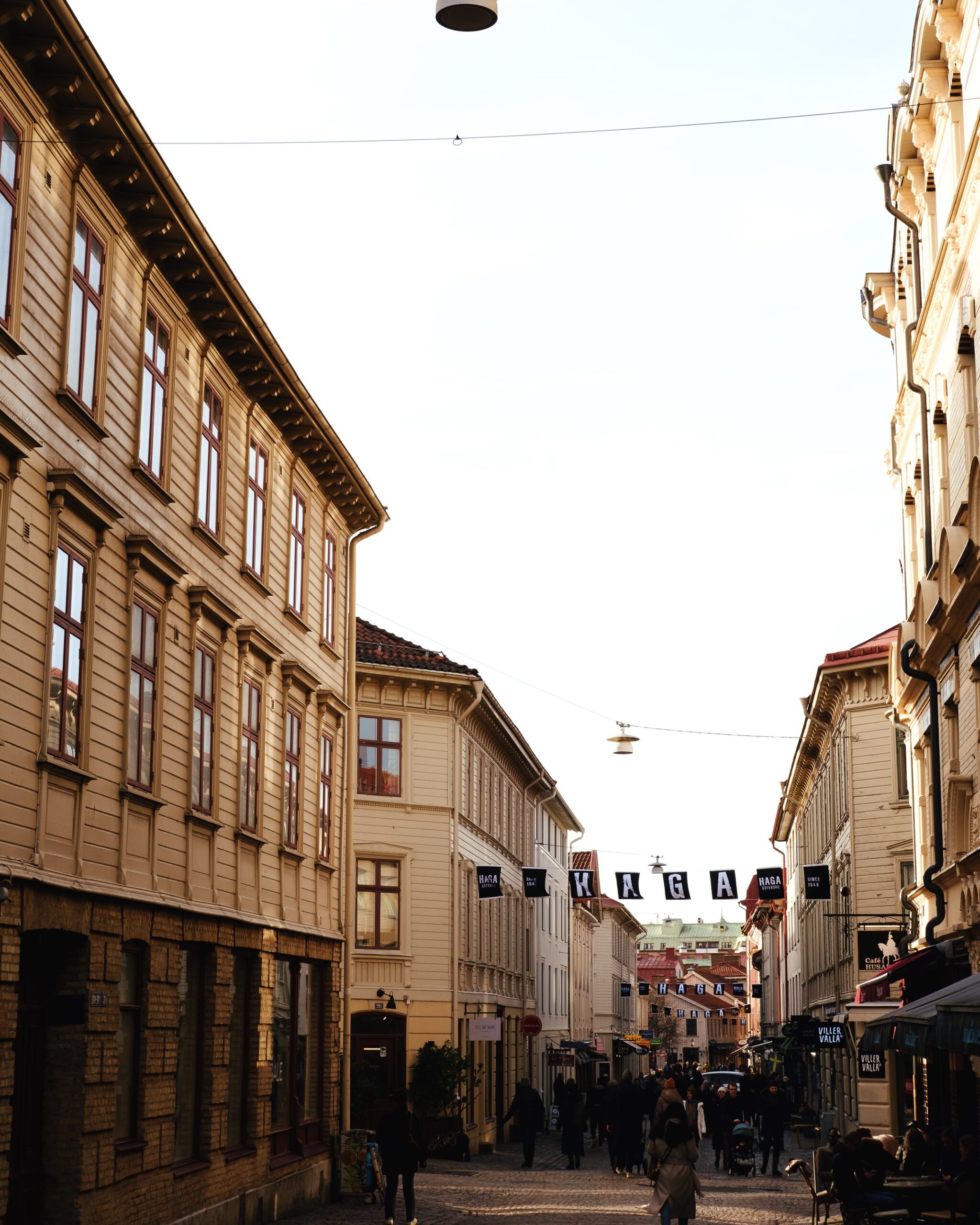 Photo of a street in Haga, Gothenburg