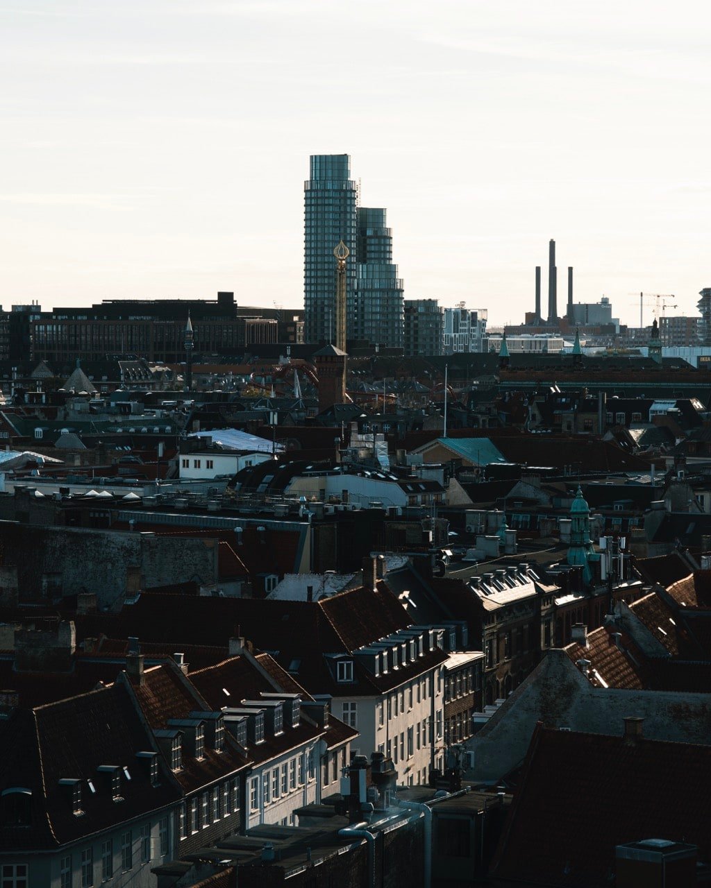 A view of the Copenhagen skyline from the Round Tower