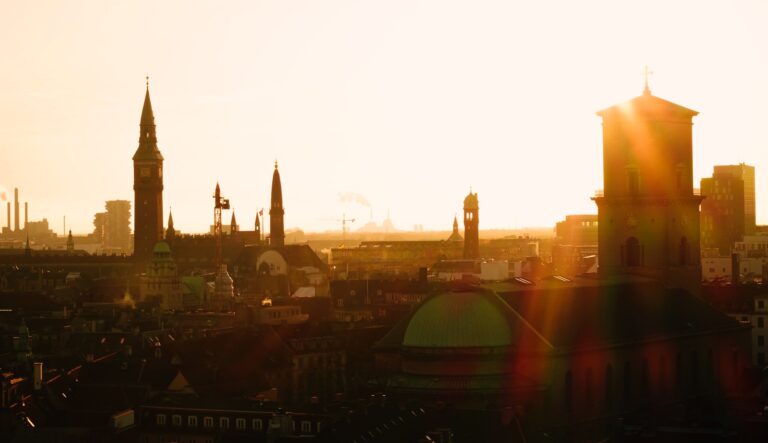A view of the Copenhagen skyline from the Round Tower