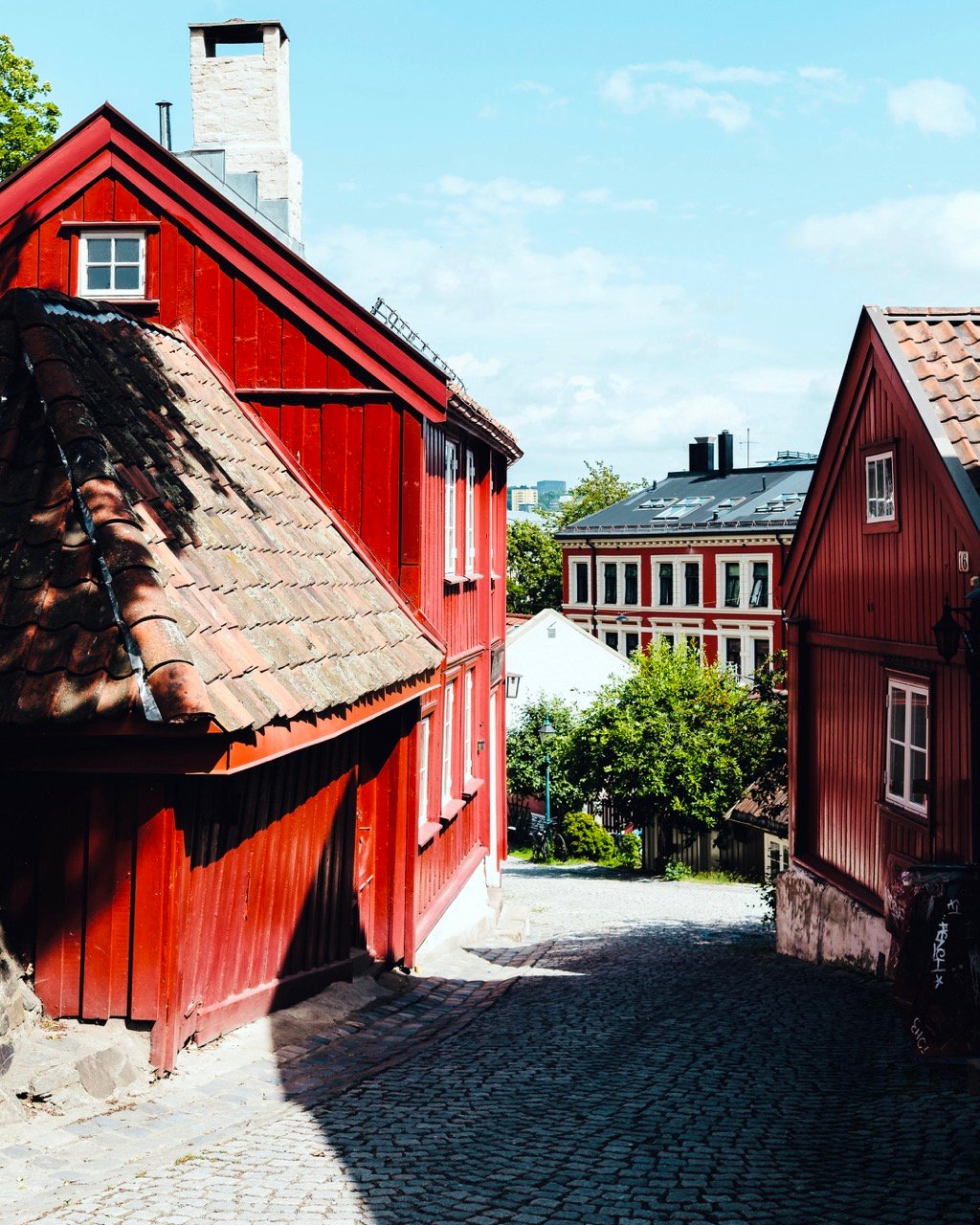 Damstredet street in Oslo, Norway