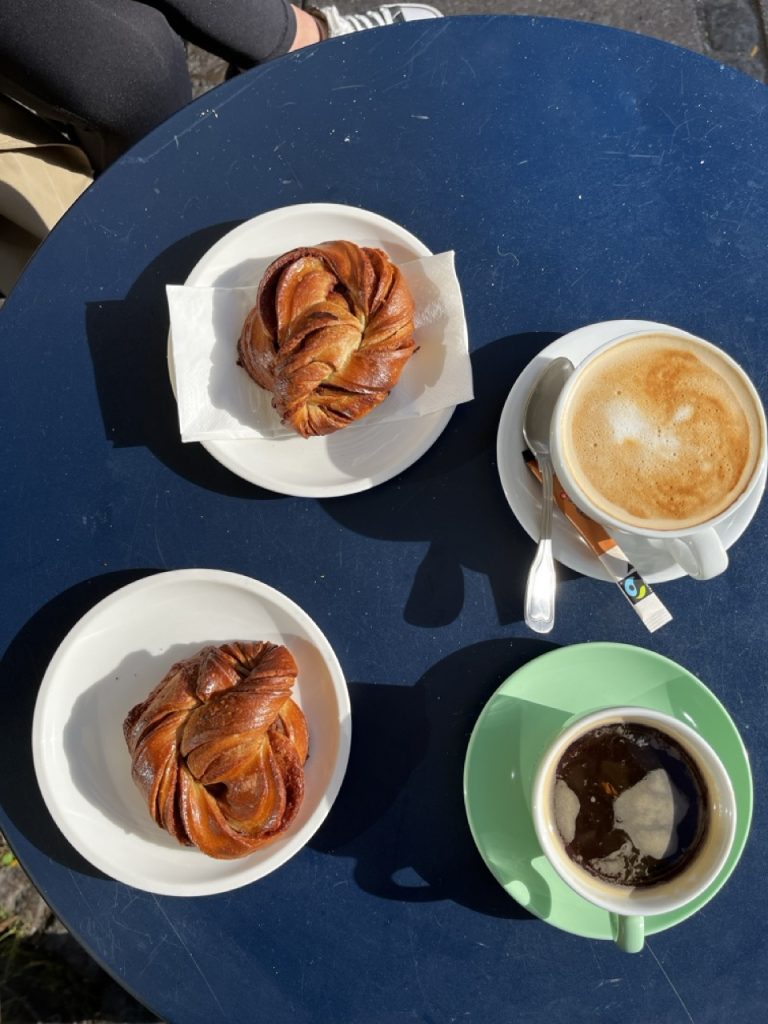 Brunch food at Café Dyrehaven in Copenhagen