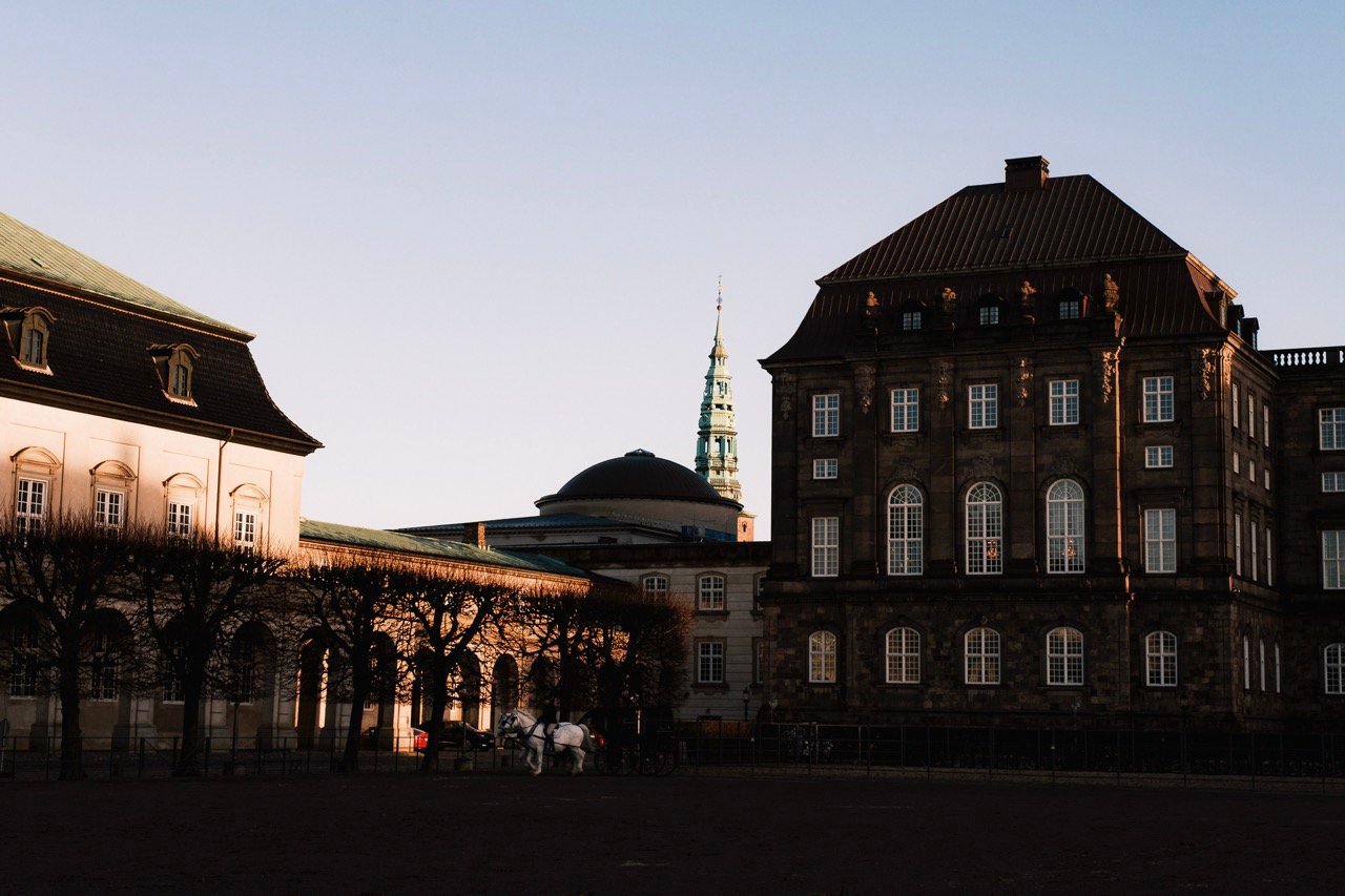 Photo of the gardens at Christiansborg Palace
