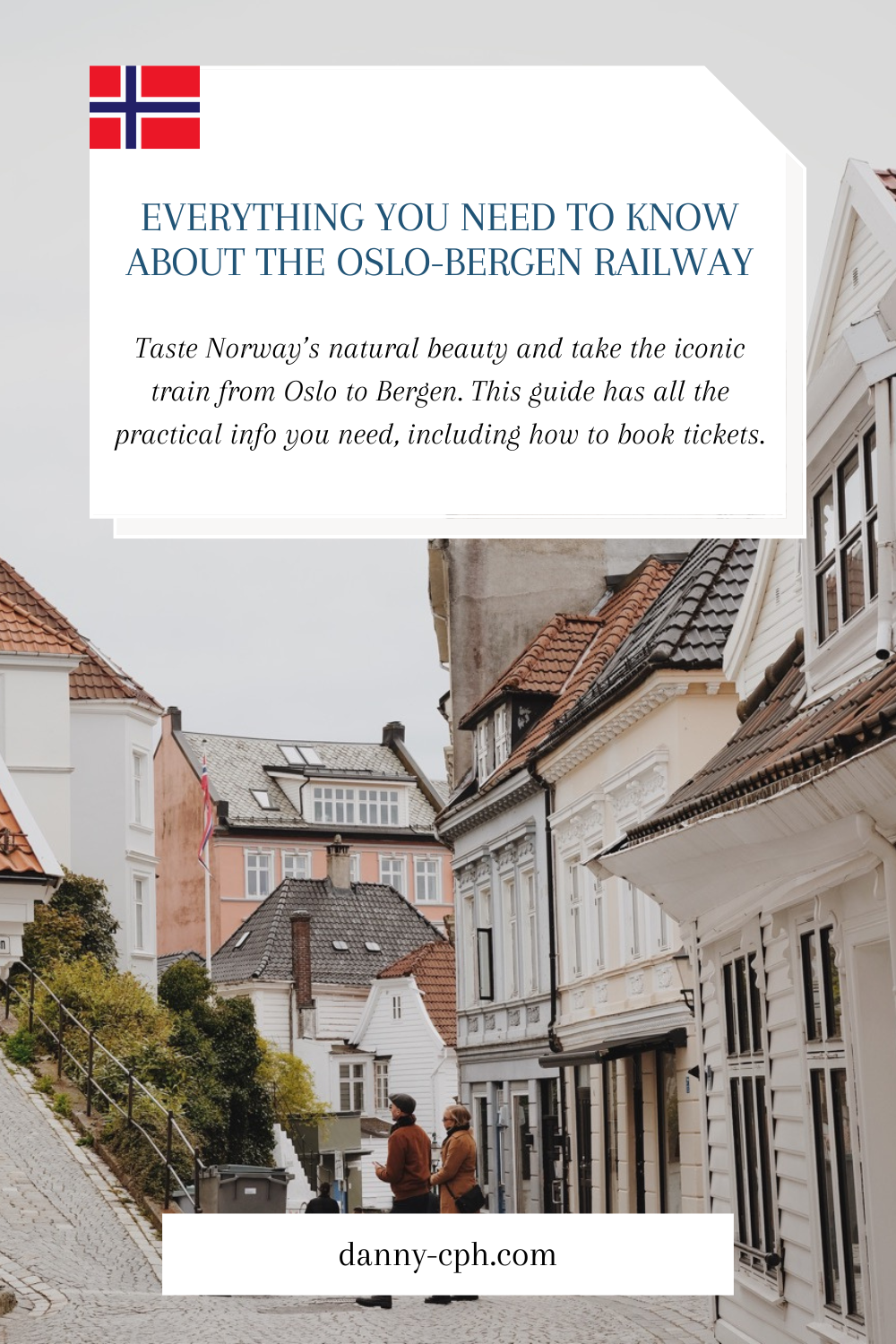 A Pinterest pin for an article about the Oslo-Bergen railway