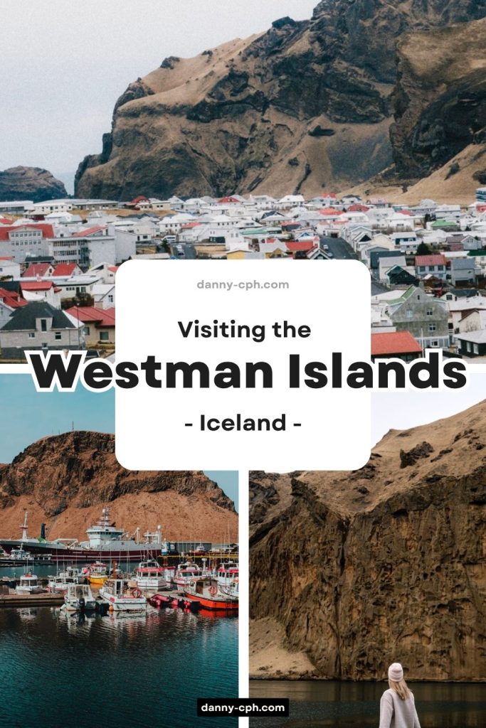 A Pinterest Pin for the Westman Islands, Iceland