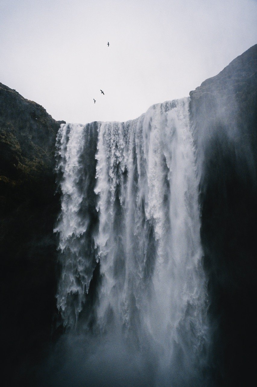 Skógafoss, Iceland, viewed from the ground