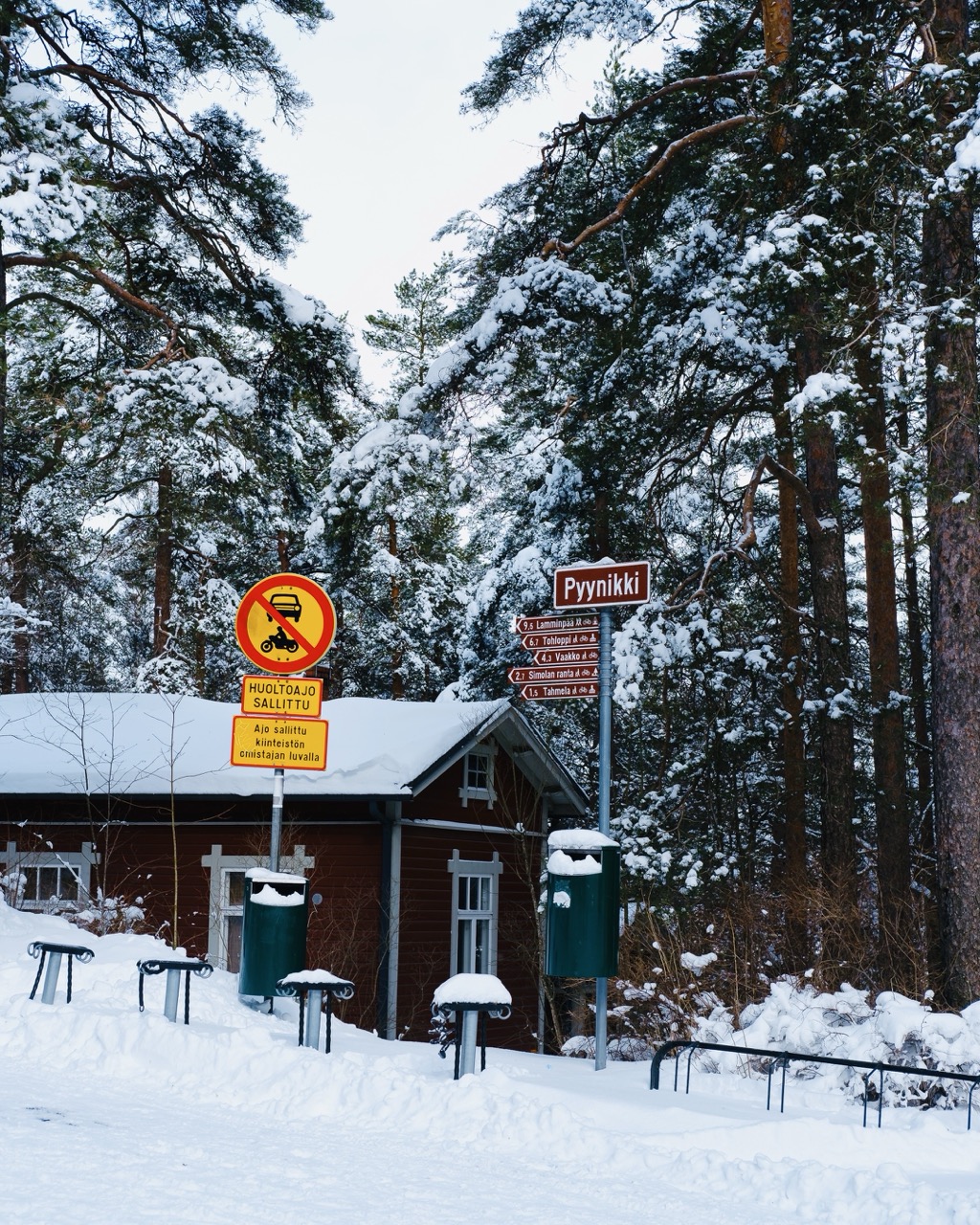 Photo of Pyynikki in Tampere, Finland, in the snow