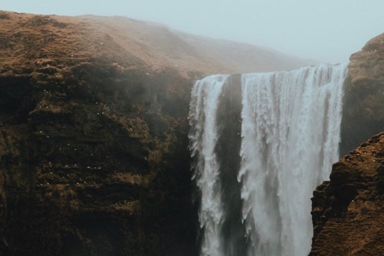 An image of Skógafoss in Iceland