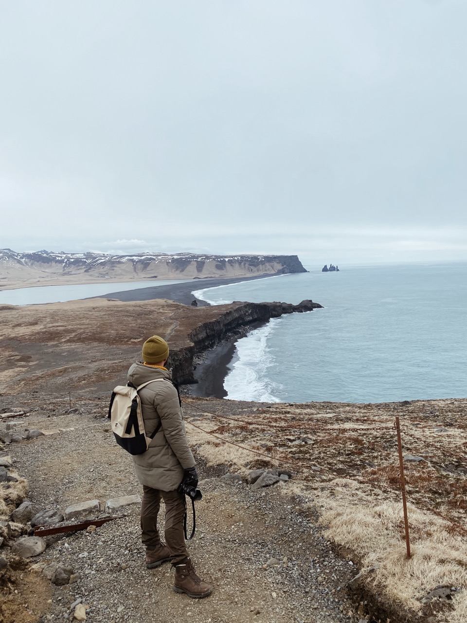 Danny Maiorca with his camera in Iceland