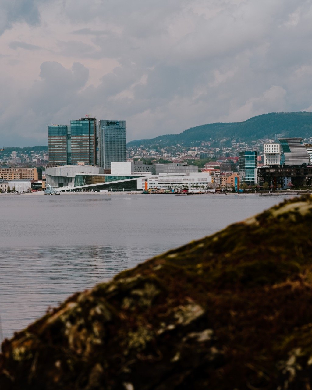 A view of Oslo, Norway, from an island