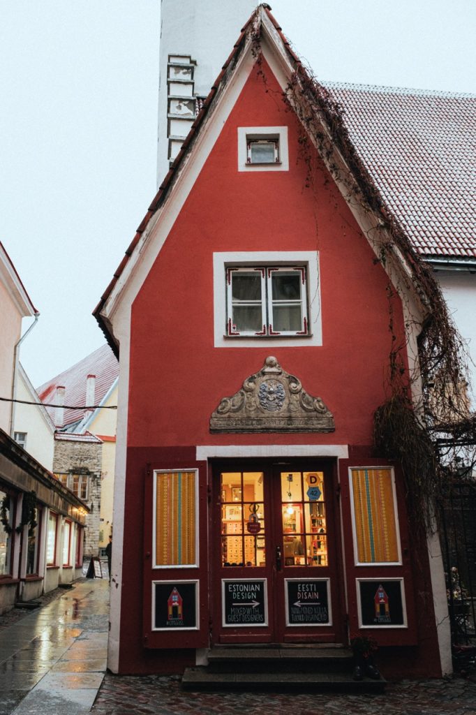 A photo of a shop in Tallinn's old town
