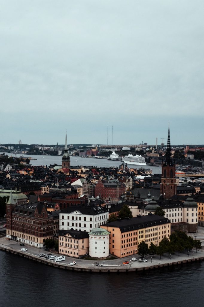 A summer skyline view of Stockholm, Sweden