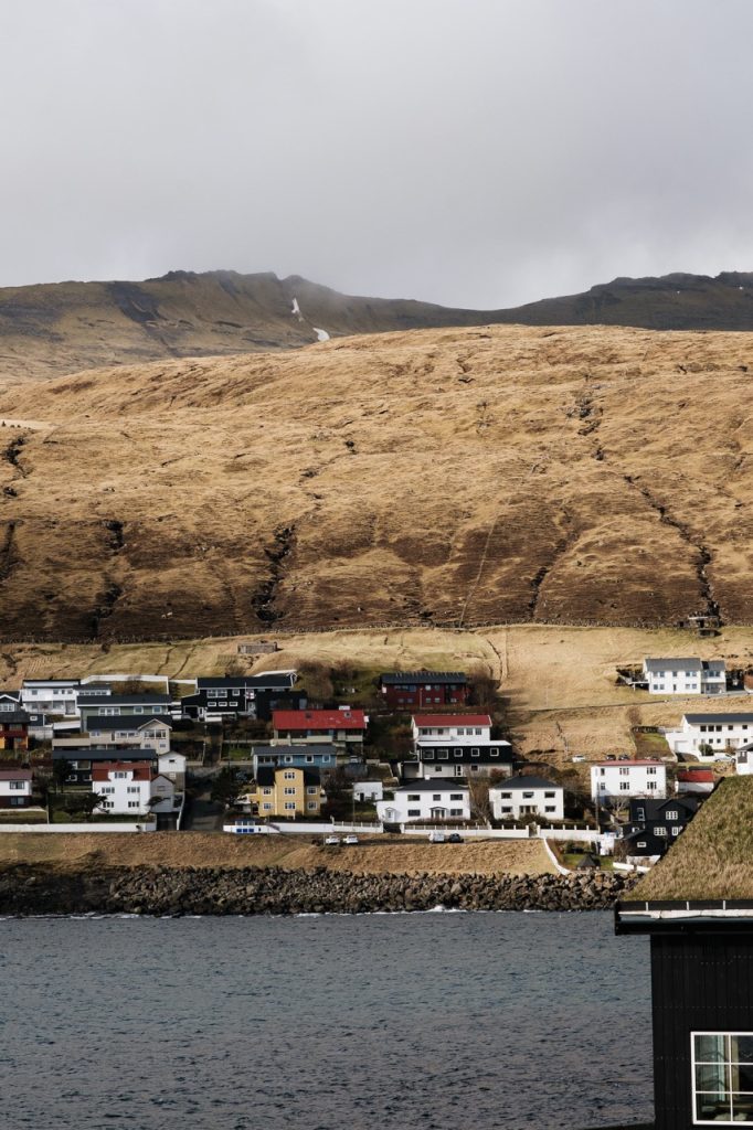 The village of Sandavágur in the Faroe Islands