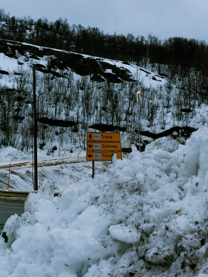 Snow in Tromsø, Norway