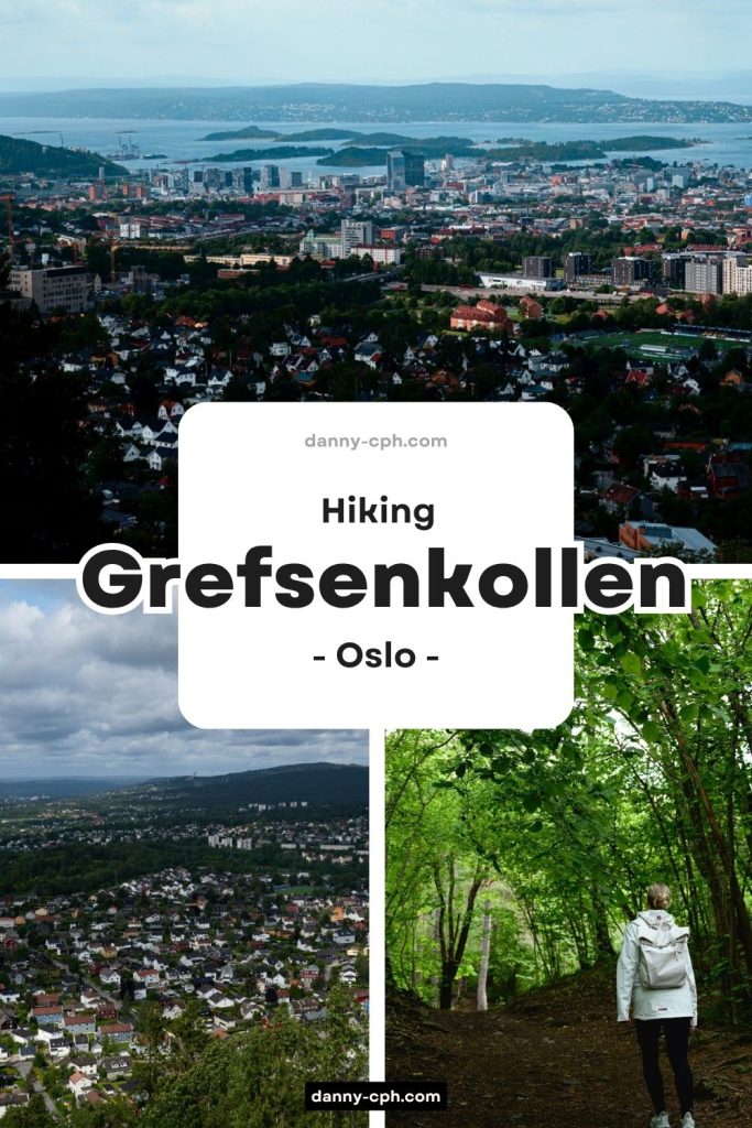 A Pinterest post for the Grefsenkollen hike