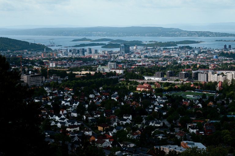 A viewpoint of Grefsenkollen, Oslo