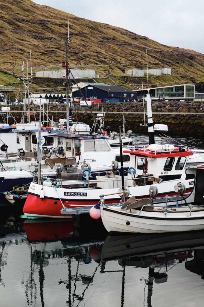 The port of Sørvágur, Faroe Islands